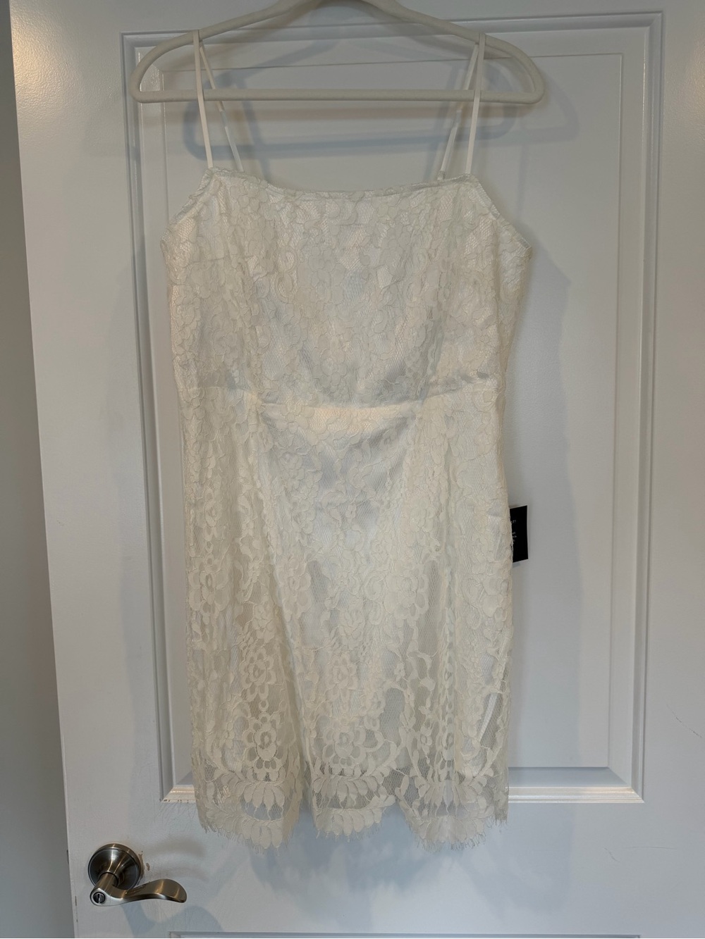 Lulu's Ivory Lace Camisole Dress